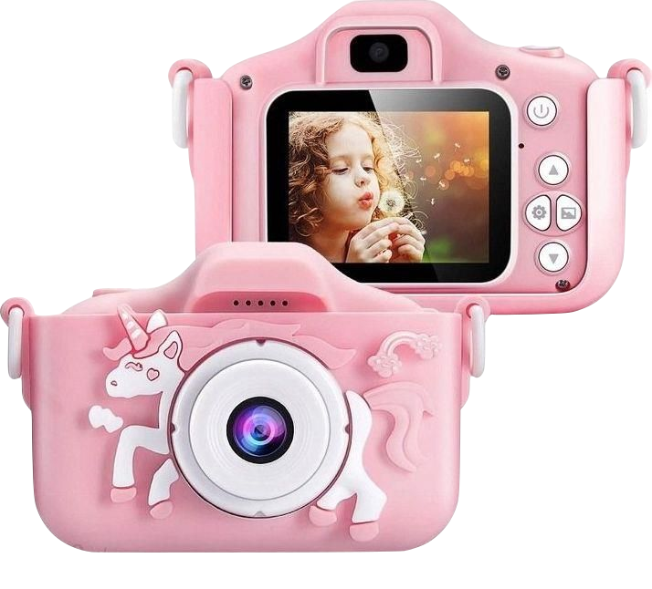 Frahs Cyfrowy Aparat Dla Dzieci Jednorożec 40 Mpx Różowy - aparat fotograficzny dla dzieci  