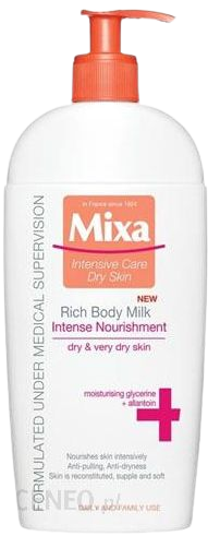 balsam do bardzo suchej skóry  MIXA Intense nourishment odżywcze mleczko do ciała do bardzo suchej skóry 400ml
