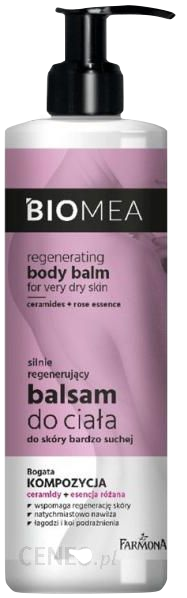 balsam do bardzo suchej skóry  Farmona Silnie Regenerujący Balsam Do Ciała Skóry Bardzo Suchej Biomea Regenerating Body Balm 400Ml