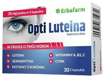 skuteczna tabletka na poprawę wzroku Opti Luteina - 30 kaps.